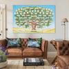 Family Tree Chart to Fill in - 6 Generation Genealogy Poster Blank Fillable Ancestry Chart Canvas Print Family Tree Geneology Chart Poster Gifts for