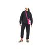 Nike Solid Color Sports Casual Hoodie With Sherpa Fleece Long Sleeve Women Tops Black DQ6841-010