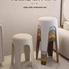 HUIHUADU Modern Stackable Thickened Plastic Round Stool