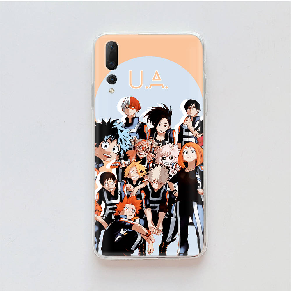 Transparent Case for Samsung A04 A14 A23 M33 M53 Realme 10 9 C35 C55 VIVO X80 Infinix Hot 30 Note 11 Tecno Spark 8P Pro W-49 My Hero Academia
