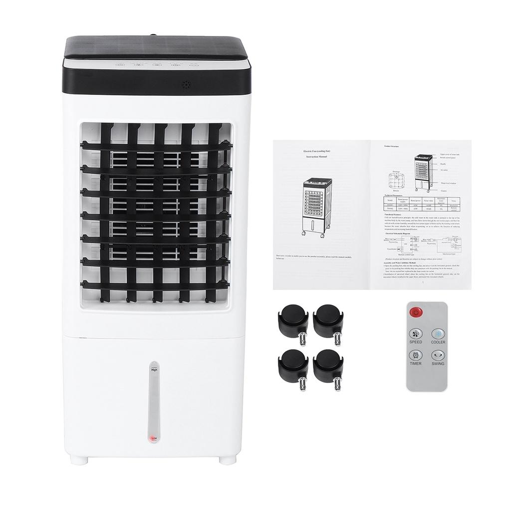 10L Mobile Cooling Fan Air Conditioning Fan Refrigeration Water Cooling Fan Water Tank Portable Air Conditioner Remote Control