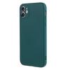 For iPhone 11 Soft TPU Rubberized Cover Fiber Lining Cushion Anti-Scratch Phone Case