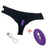 Vibrerende truser 10 funksjon Trådløs fjernkontroll Oppladbar Bullet Vibrator Strap On Undertøy Vibrator for kvinner Sexleketøy