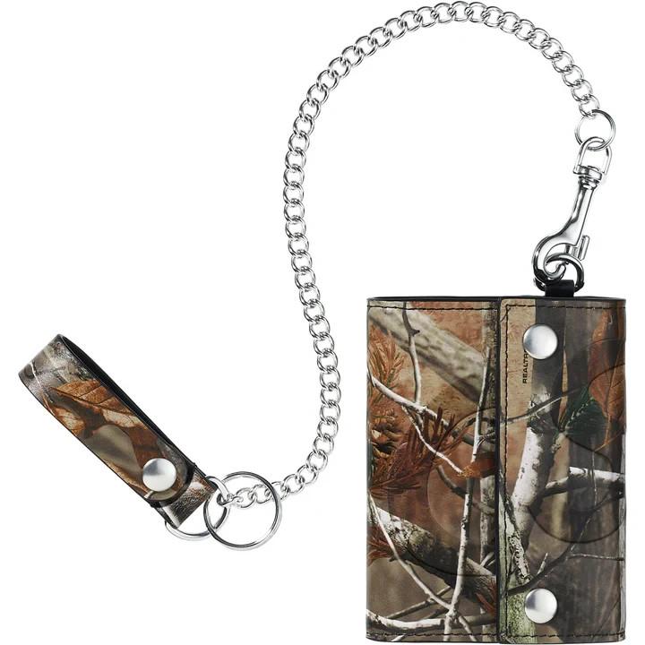 Supreme Leather Chain Wallet (25FW) RealtreeA Hardwoods Camo