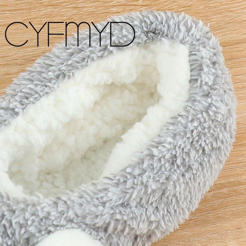 Winter Women Socks Slippers New Funny Koalas Cartoon Cotton Cute Anti-Slip Slippers Bedroom Flat Girl Gift Plush Fluffy Shoes