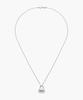 Mcel Silver Pin Padlock Necklace