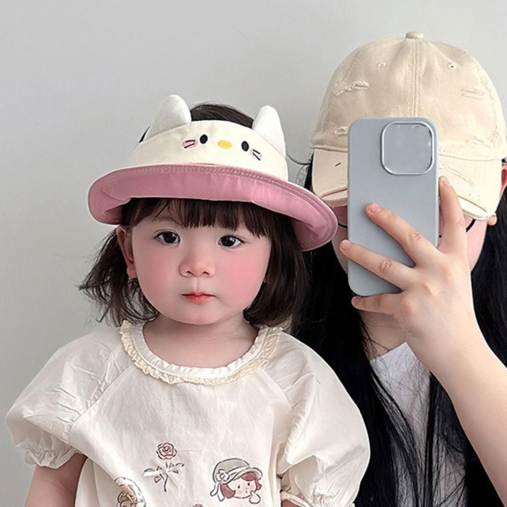 Breathable Kids Empty Top Cap Korean Style Children Sunshade Hat Comfortable Baby Sun Hat  Toddle