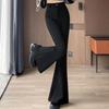 Fashion Black Flare Pants Women Spring Hotsweet Skinny High Waist Trousers Female Sexy Slim Fit Streetwear Bottoms