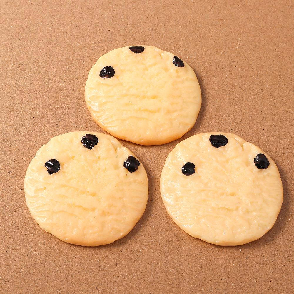 4Pcs Resin Waffle Biscuits Cookies Charms Pendants For Jewelry Making Necklace Earrings Diy Handmade Accessories Supplies