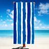 Coastal Watercolor Stripe Beach Towel Patterned Sunscreen And Windproof Suitable For Swimming Pool Camping Travel Blanket