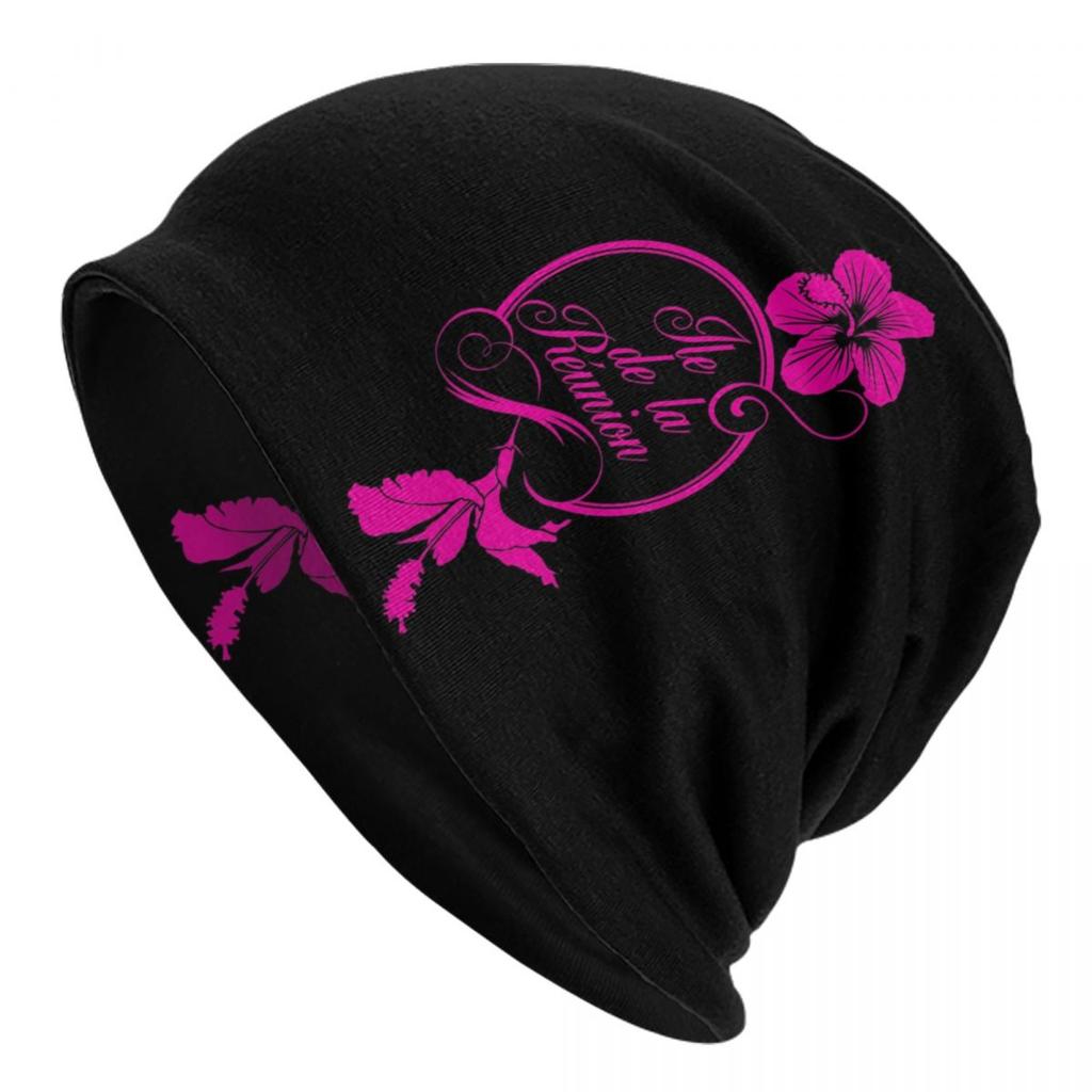 974 Reunion Island Logo Skullies Beanies Caps Unisex Winter Knitting Hat Hip Hop Reunionese Proud Bonnet Hats Outdoor Ski Cap