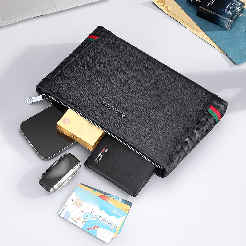 WILLIAMPOLO мужской клатч из 100% воловьей кожи — фото 5