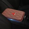 Car Armrest Mat Center Console Leather Protection Cushion For Mitsubishi Pajero Outlander XL Montero Lancer Triton L200 Galant