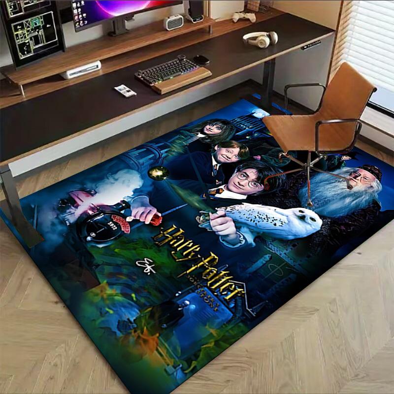 1pc Harry Potter, Hogwarts Express Carpet, for Home & Office Decor, Desk Chair Carpet, Festive Gift,Conference Room CarpetL1260
