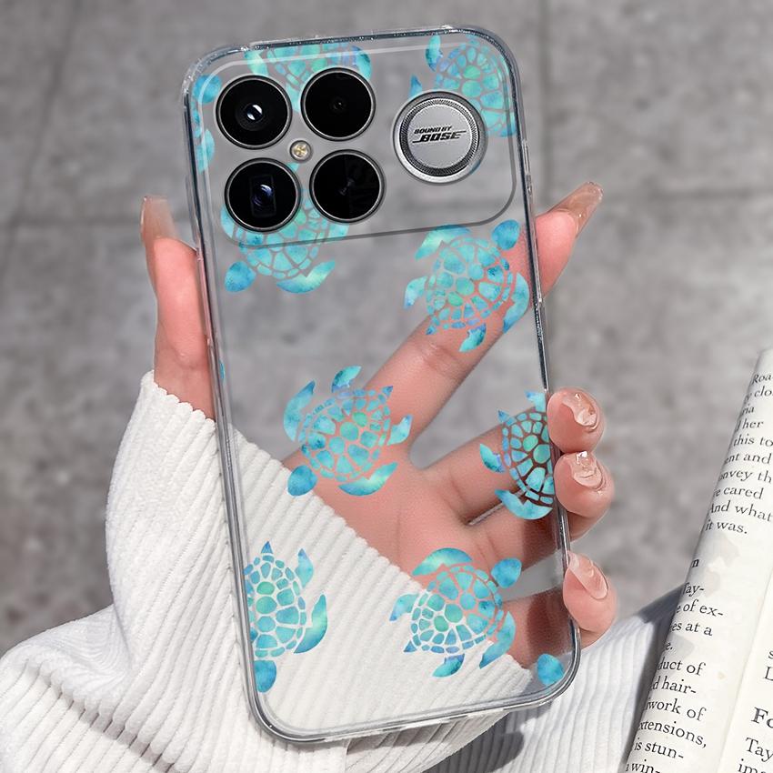 Covers For Xiaomi Poco F8 Ultra F8 F5 Pro F3 C50 C40 Mi Note 2 3 Transparent TPU Phone Case Cute Pet Dog Soft Silicone Dustproof Shell For Xiaomi Capa