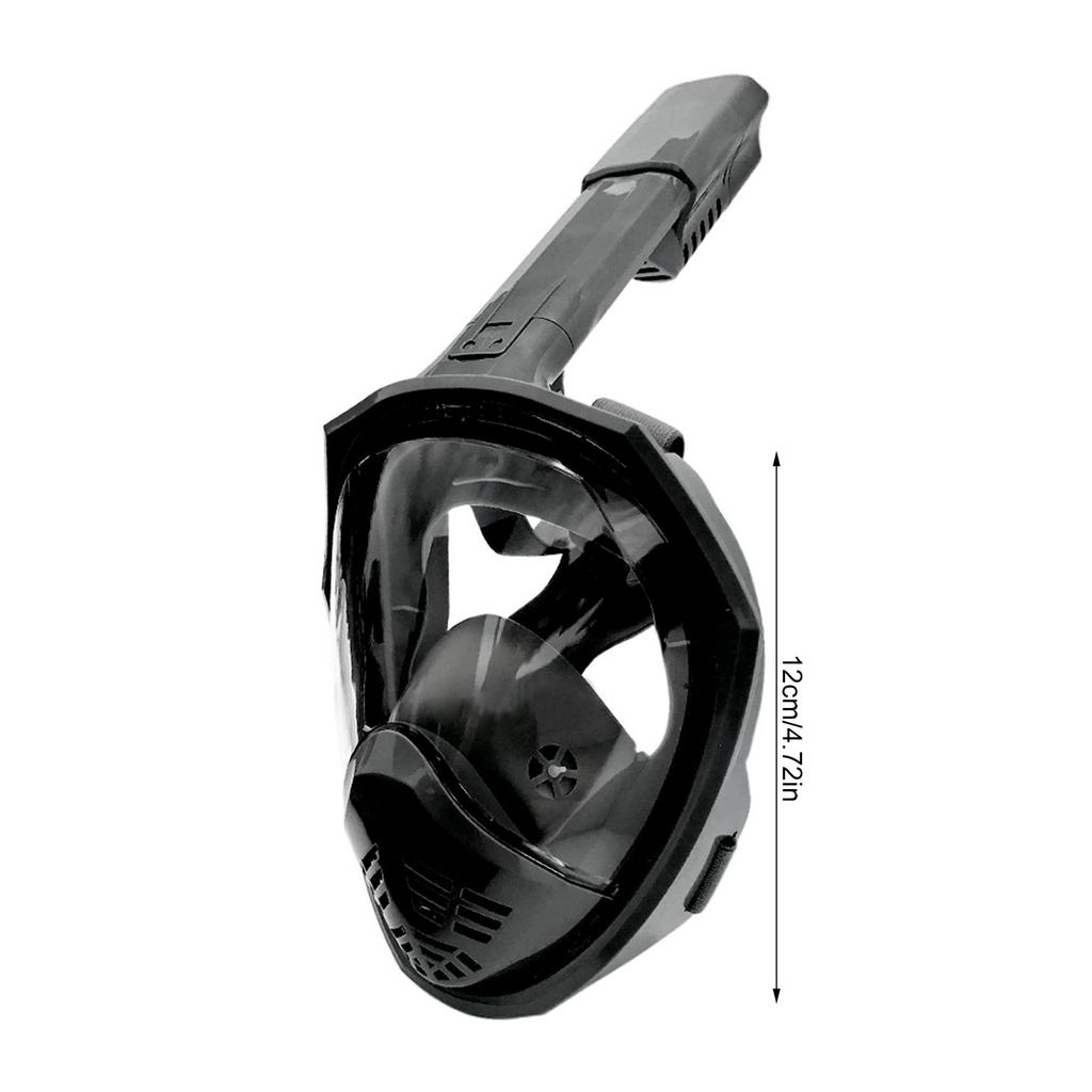 Silicone Full Dry Snorkel Mask Foldable Swimming Diving Mask For Adults With Adjustable Strap