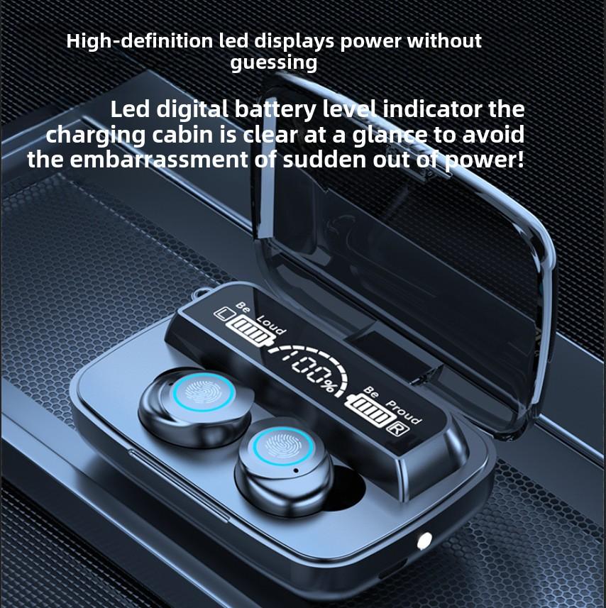New Bluetooth Wireless Headset Tws Aperture Breath Light 5.1LED Digital Display Touch Good Sound Quality