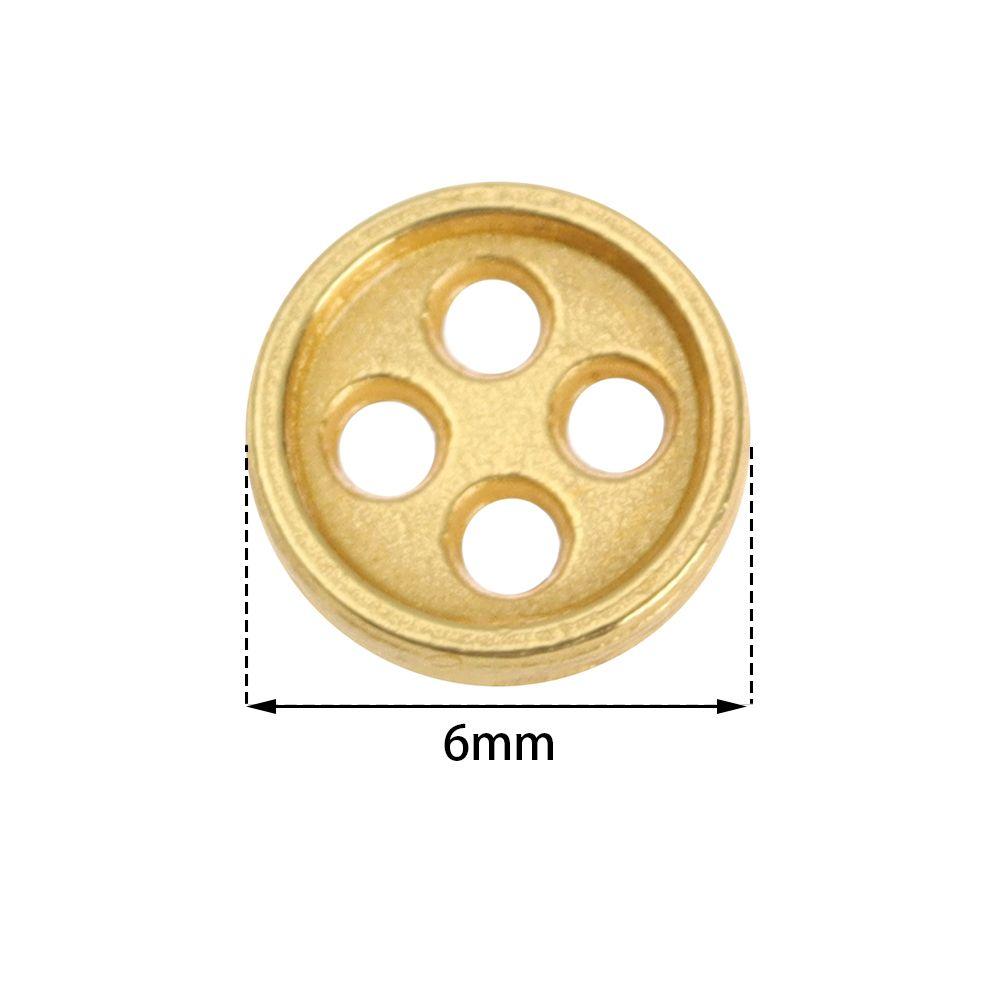 20pcs 6mm Craft Accessories Clothing Sewing Buckle DIY  Clothes Metal Buckles Mini Buttons