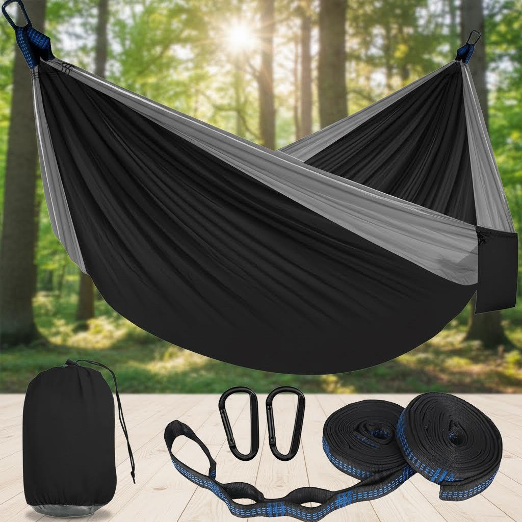 Portable Anti-Mosquito Camping Hammock with Automatic Quick-Opening