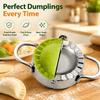 Stainless Steel Dumpling Maker Press with Handles, Compact Manual Mold for Ravioli and Filled Pasta