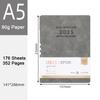A6/A5/B5 Leather 2025 Business Schedule, Student Daily Planner, 365-day Record Book, Notepad, Memo, 176 Sheets, 352 Pages