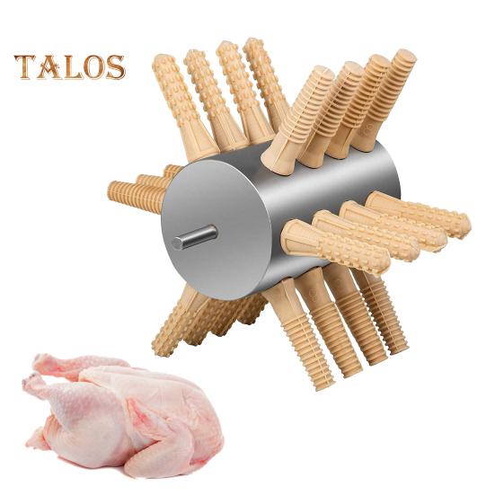 Chicken Plucker Poultry Plucking Machine Stainless Steel Feather Plucker with Rubber Fingers Easy Safe Poultry Defeathering Tool