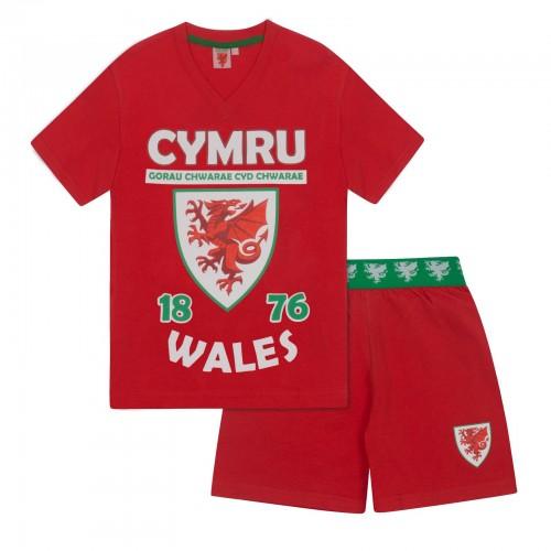 Wales Cymru Boys Short Pyjama Set