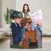 Go For It Nakamura Anime Blanket  Flannel Vintage Breathable Throw Blanket for Home Restaurant All Season