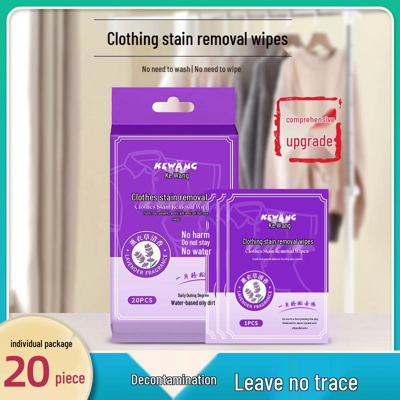Čisticí ubrousky na skvrny na péřové bundě - Přenosné, Bez praní, Jednorázové, Individuálně balené čističe oděvů