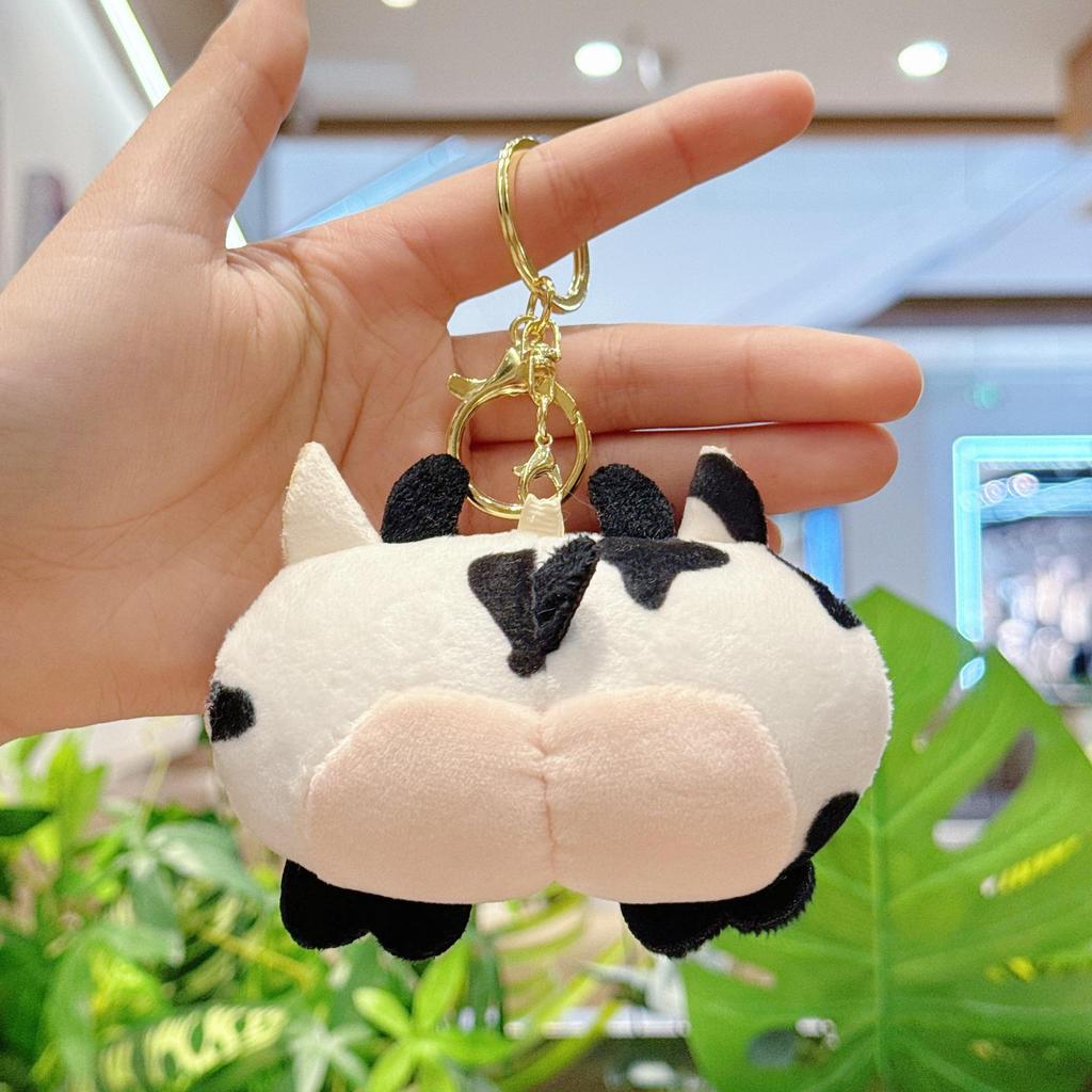 Creative Plush Corgi, Pig, and Cat Butt Keychain Pendant Charm for Women