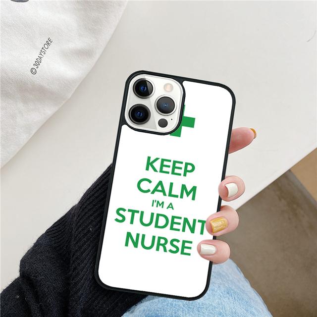 Medicine Keep Calm I'm Nurse Phone Case Cover For iPhone 17 Air 15 16 14 13 12 Pro Max 11 Pro Max Plus Coque Shell