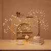 Creative LED Tree Table Lamp Copper Wire Decoration USB AA Battery Powered Night Light for Bedroom Study Indoor Home Decor Lamp