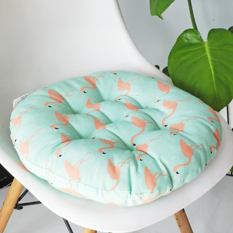 Coarse Cloth Round Style Cotton and Linen Style Seat Cushion Home Circular Cushion Japanese Style Futon Cushion Decoration
