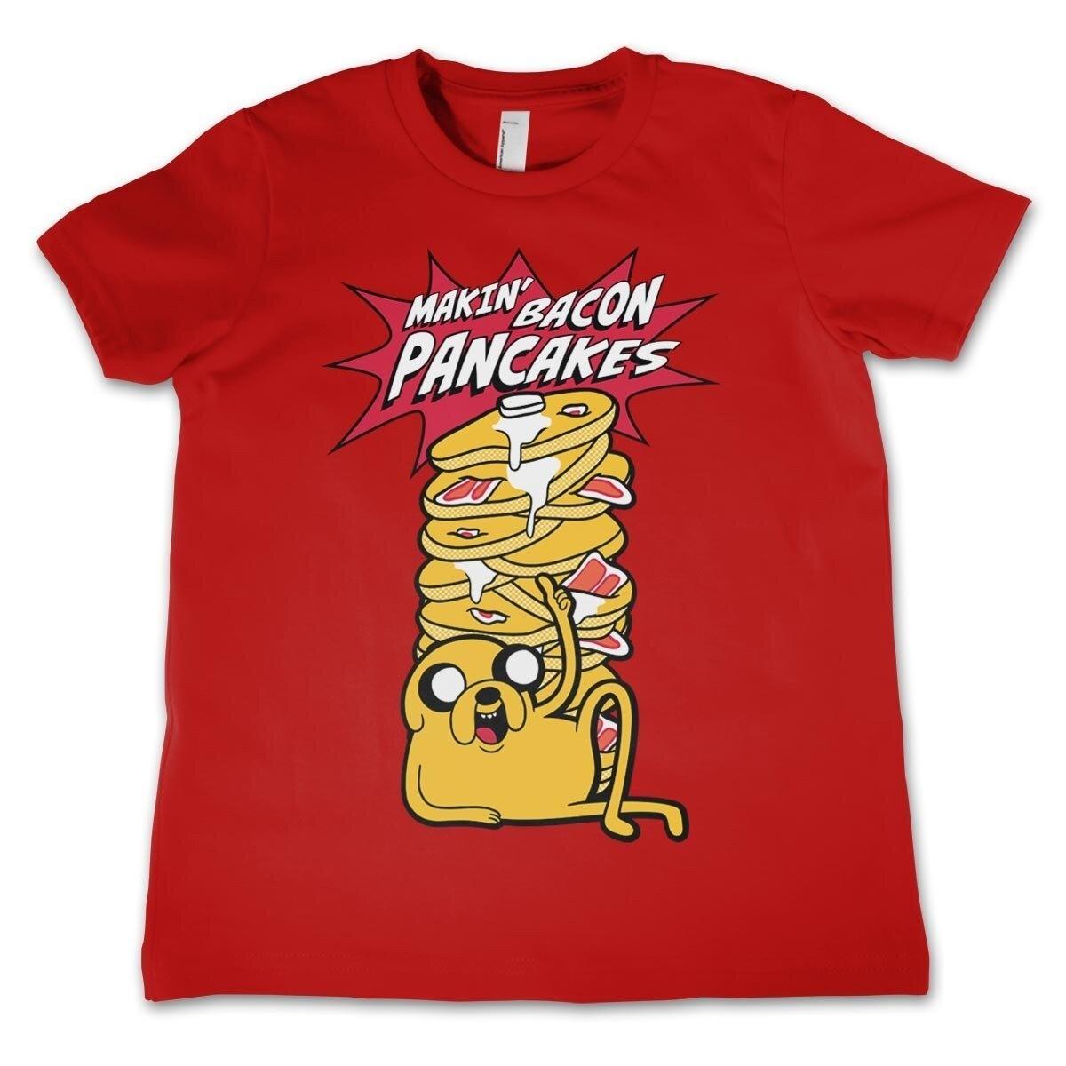 Makin  Bacon Pancakes Jake Dog Cartoon Retro Unisex T-shirt S-5XL S