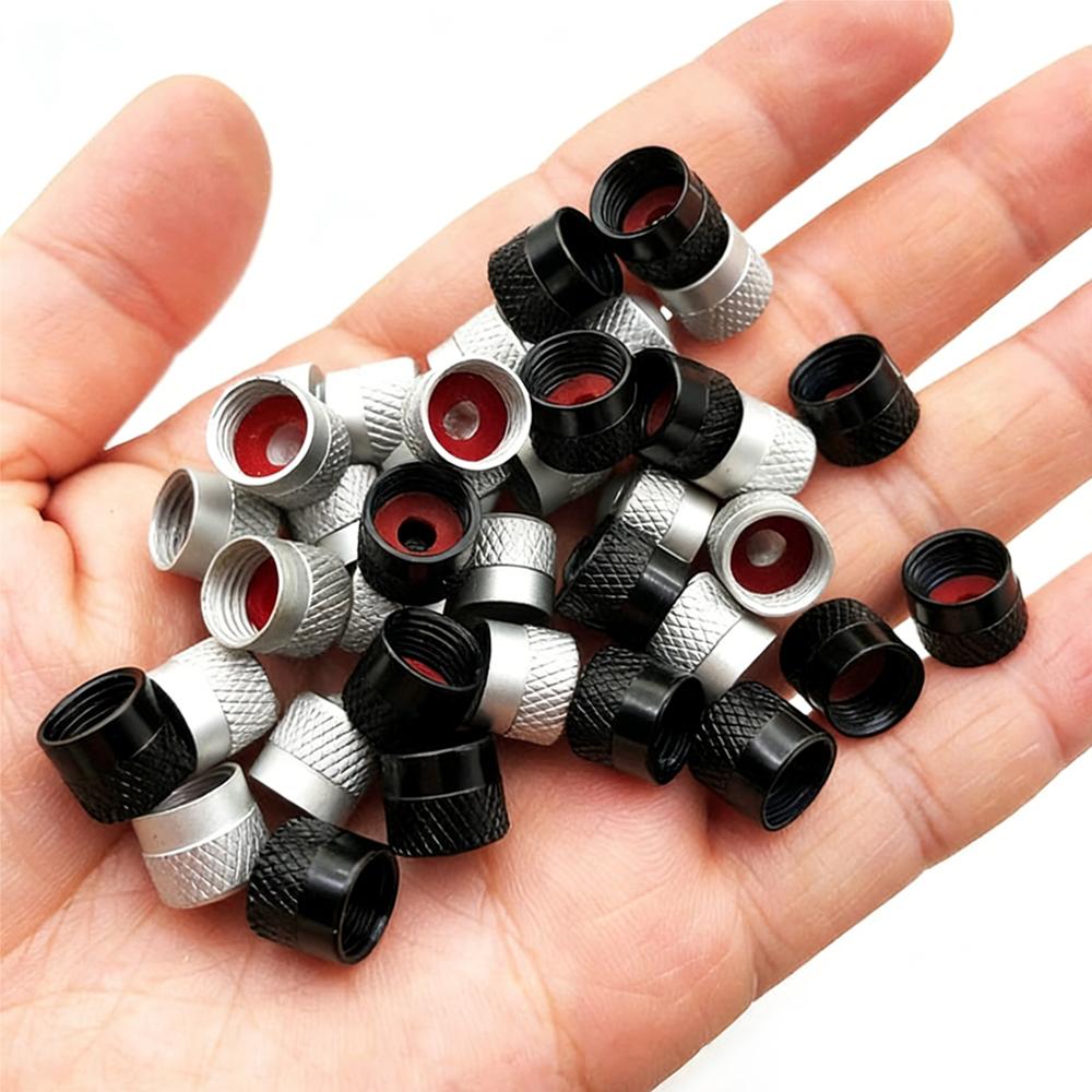 4PCS Tire Valve Stem Caps with O Rubber Ring, Tire Valve Caps for Car Tires Universal Stem Covers for Car Leak Proof Stem Cover