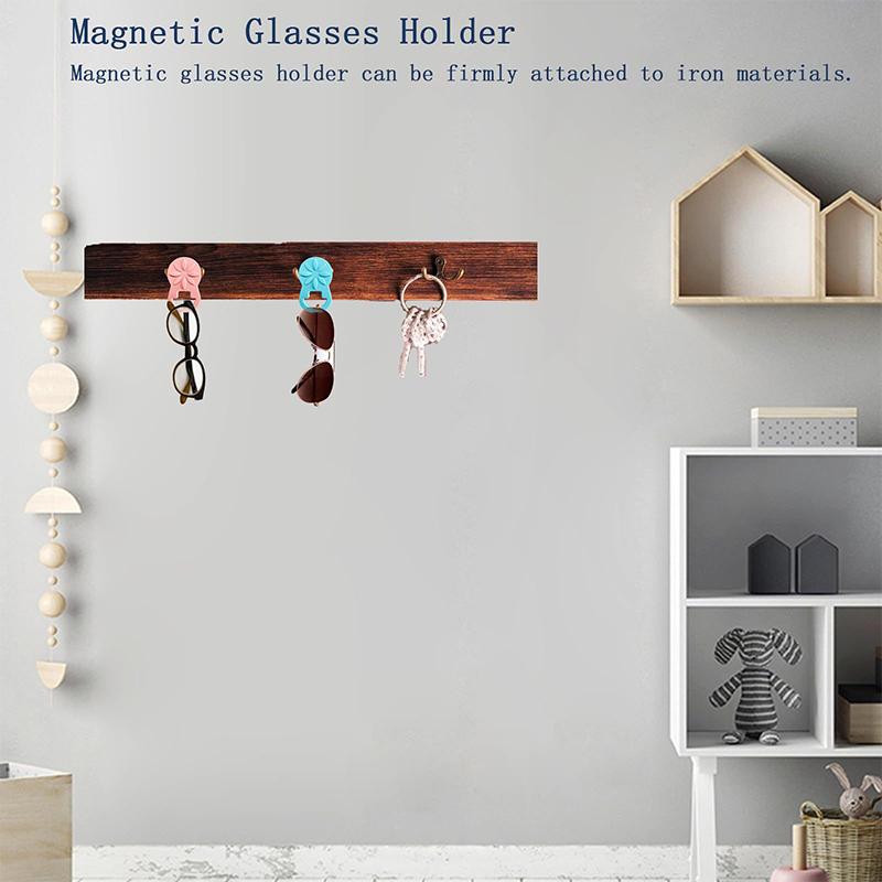 Silicone Magnetic Eyeglass Holder Keep Glasses Safe Magnetic Eyeglass Holders Upgraded Magnetic Suitable For Thick Clothes