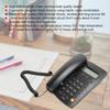 TC 9200 ABS Black Hands Free Caller Identification Family Business Office Hotel Fixed Landline Telephone
