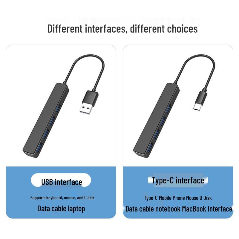 Cross Multi-functional Type-C Docking Station: 4-in-1 USB 3.0 Hub for Computers