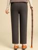 Pantaloni in Lana Foderati in Pile da Donna per Anziani - Larghi, Dritti, Stile Autunno/Inverno