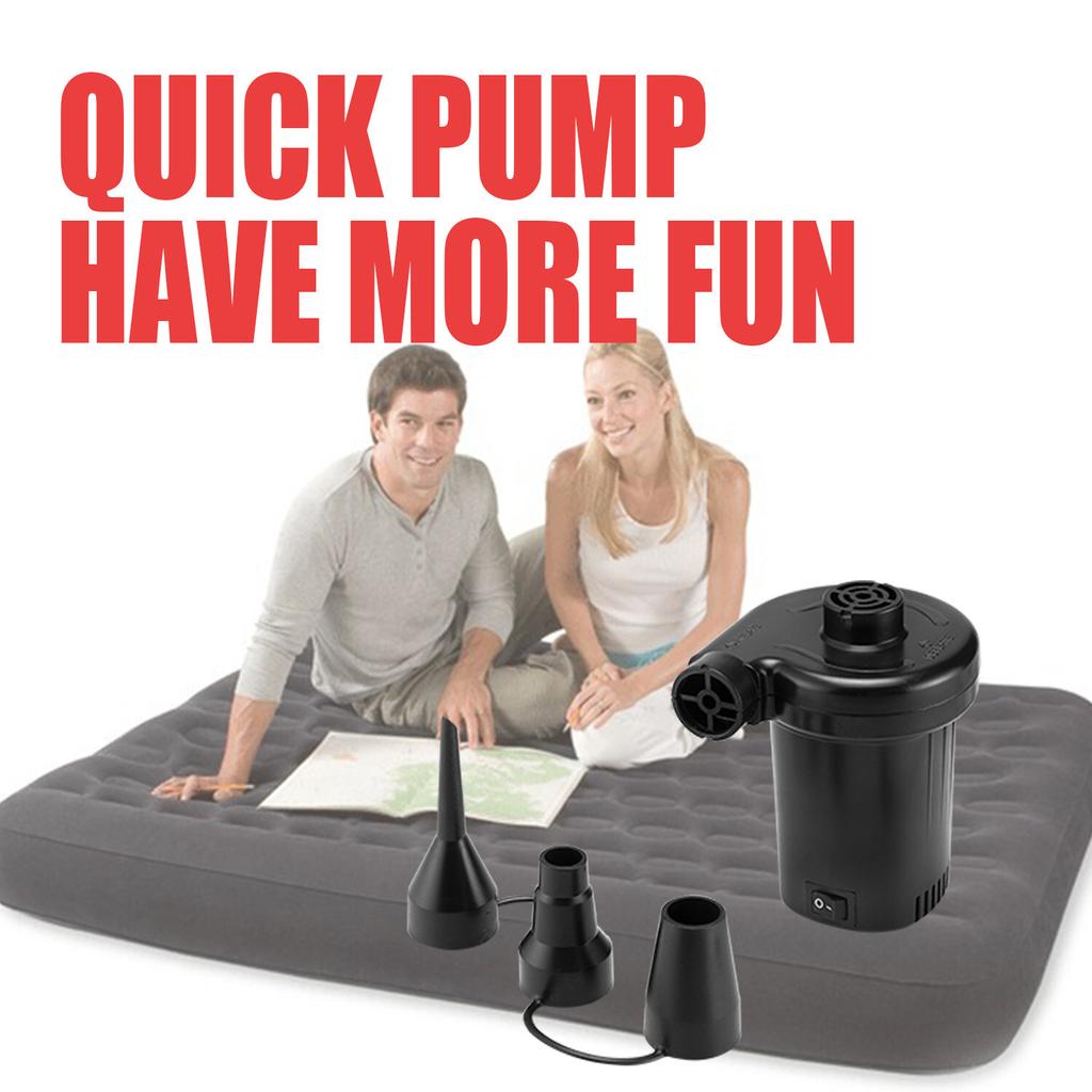 XPOWER AP-104 Black Air-blaster Electric Air Pump 220-240V for Air Mattress Bed Boat Pool