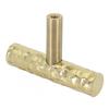 Brass Hammered Drawer Handles for Cupboards Wardrobes and Cabinets Stylish T Shaped Long Pulls for Modern Furniture