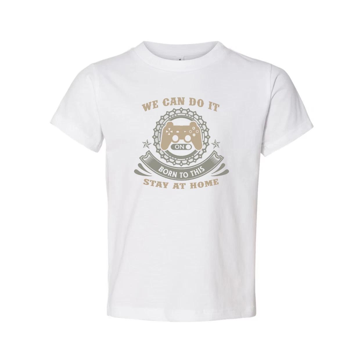 Unisex Gaming T Shirt With Classic Controller Emblem And Motivational Graphic Fo L