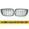 Pentru BMW Seria 1 E81 E87 2004-2011 Grile negre lucioase Capac bara fata inferioara Grila stil M 128I 130I 135I.