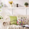 Cheerful Floral - Butterfly Home Pillow CoversLiving Room Sofa Cushion Cover, Soft and Comfortable, Bedroom Room Decoration