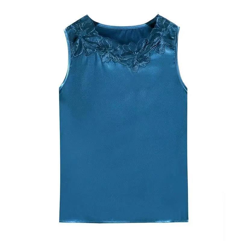 Women's Summer Vest Bottoming Shirt Lace Large Size All-match Short-sleeved Top