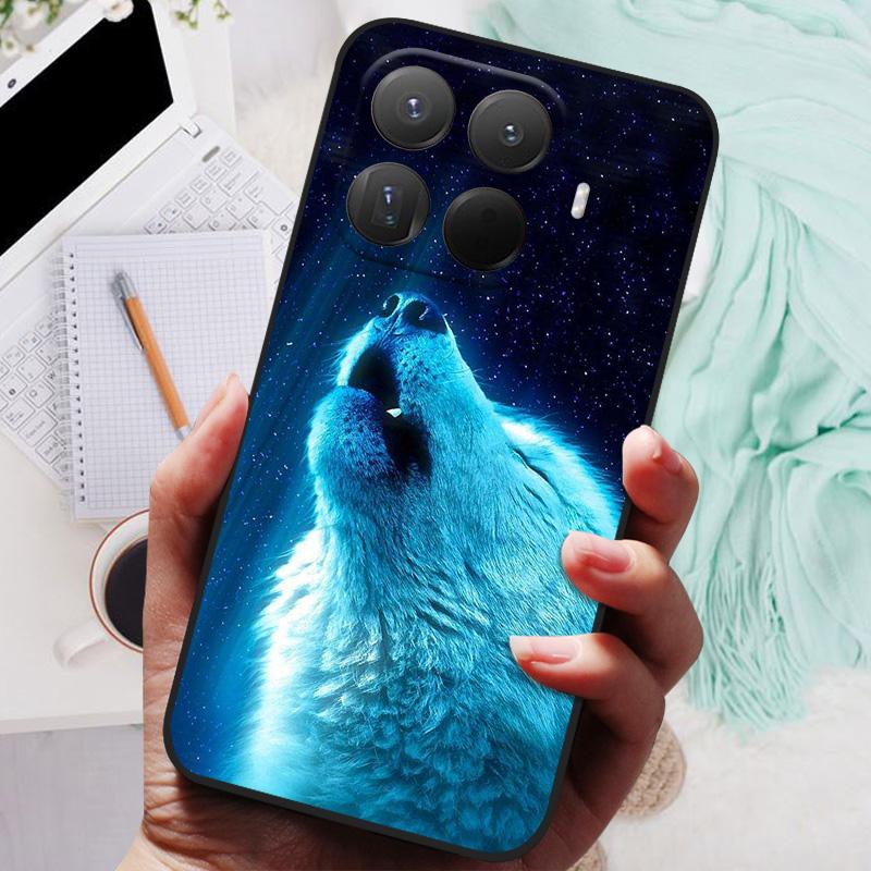For Xiaomi 15T Pro Case Lion Wolf Silicone Soft Back Cover For Xiaomi Mi 15T Pro Phone Case 15TPro Protective Shell Fundas Coque
