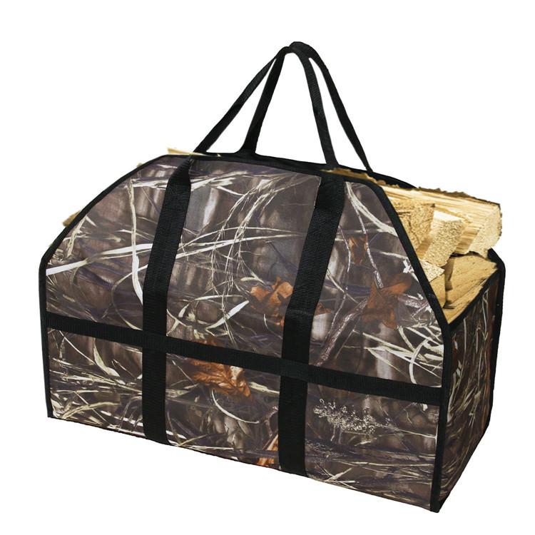 Porta legna con manici, Grande porta tronchi per legna da ardere, Robusto porta legna per legna da ardere, Borsa impermeabile per legna da ardere, Accessori per stufa a legna,