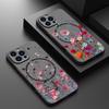 Translucent Matte Phone Case For iPhone 17 17e 16e 16 15 Pro 14 13 Pro Max For Magsafe Colorful Small Flowers Print Back Cover