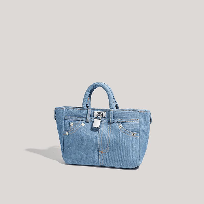 The same jeans bag fashion casual versatile handbag personalized commuting shoulder messenger bag tide