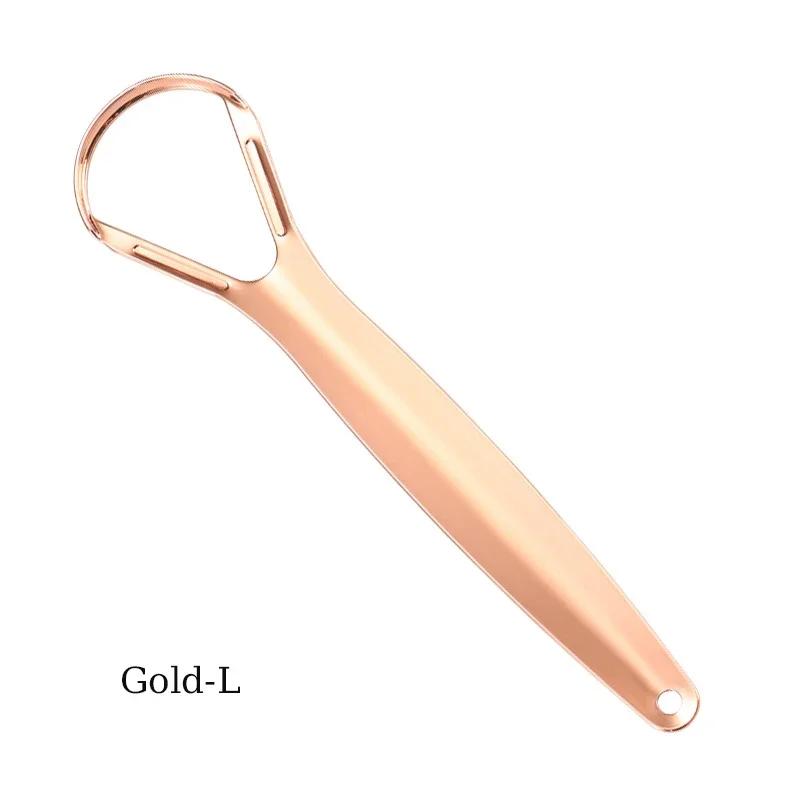 1Pcs Stainless Steel Tongue Scraper Cleaner for Fresh Breath Coated Tongue Cleaning Oral Hygiene Care Tools